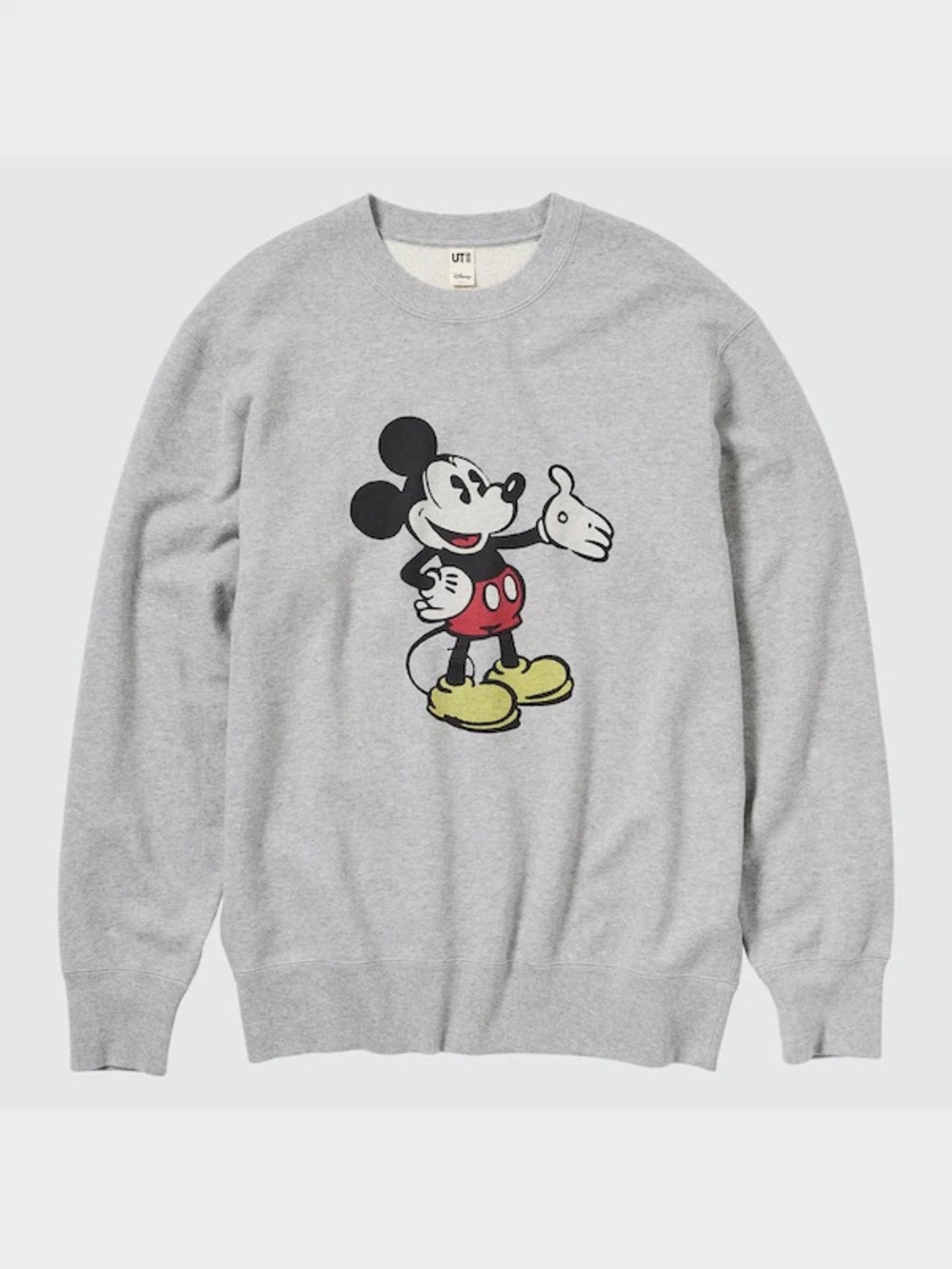 Uniqlo Mickey Mouse Heather Gray Crewneck Sweatshirt